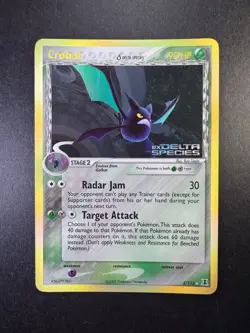 2005 Pokemon Crobat EX Delta Species 2/113 Reverse Holo Stamped - Image 1