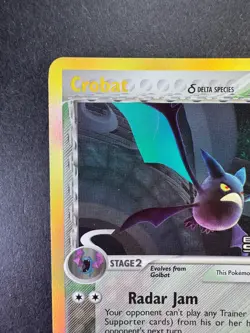 2005 Pokemon Crobat EX Delta Species 2/113 Reverse Holo Stamped - Image 2