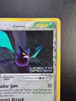 2005 Pokemon Crobat EX Delta Species 2/113 Reverse Holo Stamped - Image 3