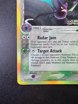 2005 Pokemon Crobat EX Delta Species 2/113 Reverse Holo Stamped - Image 4