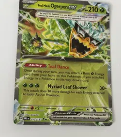 2025 Pokemon SV Prismatic Evolutions PRE EN Teal Mask Ogerpon ex #012/131 - Image 2