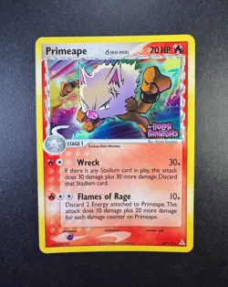 2006 Pokemon Primeape EX Holon Phantoms 50/110 Reverse Holo Stamped - Image 1