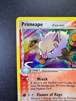 2006 Pokemon Primeape EX Holon Phantoms 50/110 Reverse Holo Stamped - Image 2