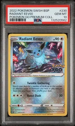 PSA 10 Radiant Eevee SWSH230 (Pokemon Go Promo) | GEM MINT - Image 1