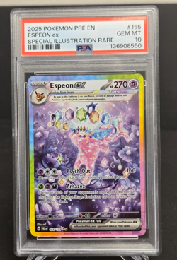 2025 POKEMON PRE EN-PRISMATIC EVOLUTIONS #155 ESPEON EX PSA 10 - Image 2