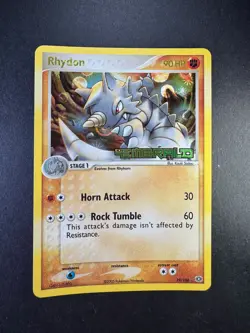 Pokemon Rhydon Ex Emerald Reverse Holo Rare Stamped 19/106 TCG 2005 - Image 1