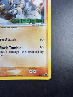 Pokemon Rhydon Ex Emerald Reverse Holo Rare Stamped 19/106 TCG 2005 - Image 5