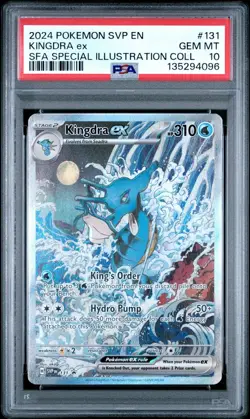 PSA 10 2024 POKEMON SVP EN-SV BLACK STAR PROMO #131 KINGDRA EX - Image 1