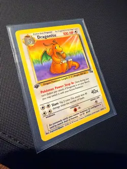 1st Edition Dragonite 19/62 Fossil Regular (Non-Holographic) Pokemon TCG - Image 4