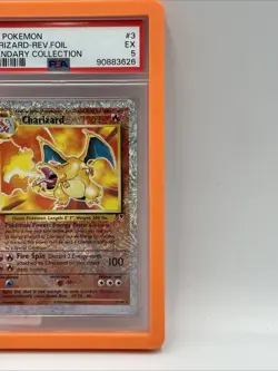 Pokemon Charizard Reverse Holo Foil Legendary Collection 3/110 PSA 5 - Image 4