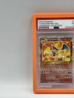Pokemon Charizard Reverse Holo Foil Legendary Collection 3/110 PSA 5 - Image 5