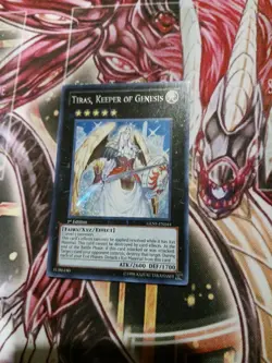 Tiras, Keeper of Genesis GENF-EN044 1st Edition Secret Rare - Image 1