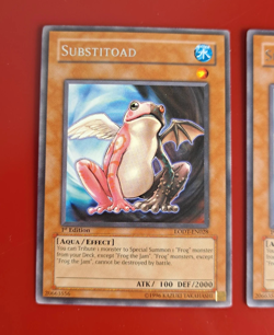 3X Yu-Gi-Oh! Substitoad (LODT-EN028), RARE, 1st EDITION, NM - NEAR MINT - Image 2