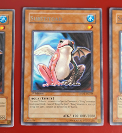 3X Yu-Gi-Oh! Substitoad (LODT-EN028), RARE, 1st EDITION, NM - NEAR MINT - Image 5