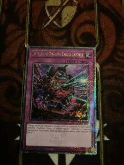 YUGIOH DESTUCTIVE DARUMA KARMA CANNON QUARTER CENTURY SECRET RARE RA04-EN103 - Image 1