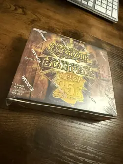 YuGiOh TCG Quarter Century Stampede Sealed Booster Box of 24 Packs 1st Edition - Image 1