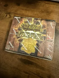 YuGiOh TCG Quarter Century Stampede Sealed Booster Box of 24 Packs 1st Edition - Image 2