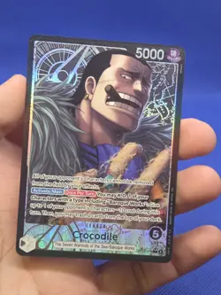 One Piece The Azure Sea’s Seven Crocodile OP14-079 Alternate Alt Art Leader NM - Image 2