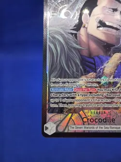 One Piece The Azure Sea’s Seven Crocodile OP14-079 Alternate Alt Art Leader NM - Image 5