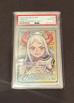 PSA 10 One Piece Yamato OP06-022 Parallel Alt Art Leader Japanese - Image 1