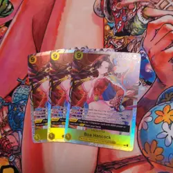 3 X One Piece CCG Boa Hancock OP14-112 SR The Azure Sea's seven - Image 1