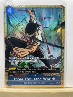 Three Thousand Worlds English OP03-057 R Alt Art One Piece TCG PRB-01 - Image 1