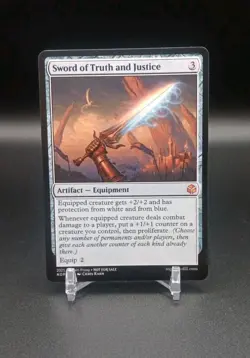 Custom Game Card- Sword Of Truth And Justice- LP Condition - Image 1