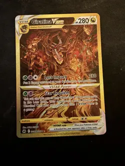 Pokemon TCG Crown Zenith Giratina VSTAR Gold Secret Rare Card GG69/GG70 NM - Image 1