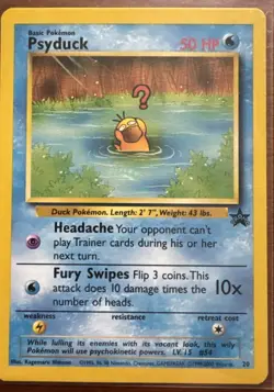 Pokemon TCG Psyduck Black Star Promo Card 20 - Image 1