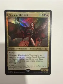 Magic The Gathering COMMANDER ANTHOLOGY CMA FOIL KAALIA OF THE VAST card MTG - Image 1
