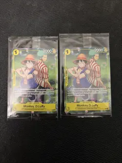 One Piece CCG Monkey.D.Luffy OP10-111 Rare Promo Card Factory Sealed x2 - Image 1