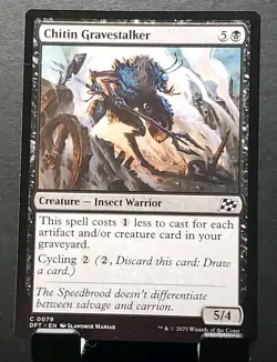 MTG 0079 CHITIN GRAVESTALKER Insect Warrior DFT Aetherdrift common card⚔NM/MT - Image 1