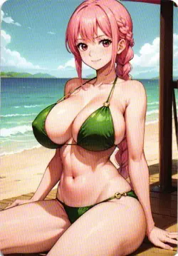 REBECCA ONE PIECE Holographic Custom Art Goddess Story Anime Collectible Card - Image 2