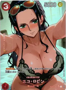 NICO ROBIN ONE PIECE Holographic Custom Art Goddess Story Anime Collectible Card - Image 1