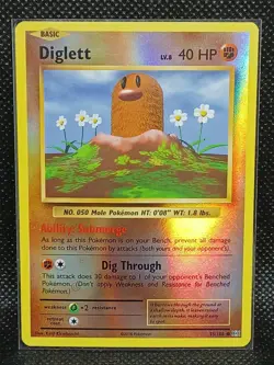 Pokemon TCG - Diglett 55/108 XY Evolutions Reverse Holo Card - NM - Image 1