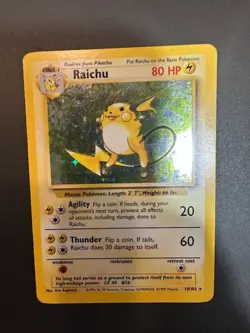 Raichu 014/102 Base Set Holo Pokemon Card - Image 5