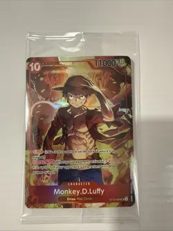 Monkey.D.Luffy (Treasure Booster Set) ST10-006 One Piece Promotion Cards SEALED - Image 1