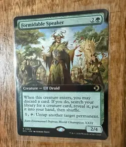 MTG ECL *Non-Foil Formidable Speaker (Extended Art) 366 R NM Lorwyn Eclipsed - Image 1