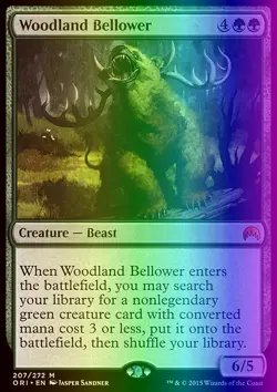MTG Magic the Gathering Woodland Bellower (207/308) Magic Origins LP FOIL - Image 1