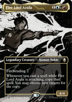 Fire Lord Azula (0313) BORDERLESS Avatar: The Last Airbender Magic MTG NM - Image 1