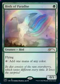 Birds of Paradise (1147) x1 - Secret Lair Drop Series - NM-Mint, English - Secre - Image 1