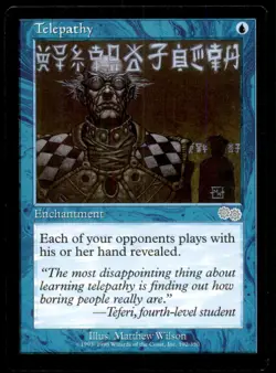 Telepathy LP Light Play Urza's Saga MTG [10827] - Image 1