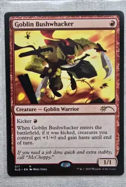 SLD Goblin Bushwhacker Secret Lair Drop NonFoil MTG NM - Image 1