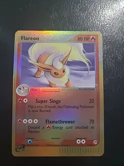 Flareon - 5/100 - Pokemon Ex Sandstorm Reverse Holo Card NM - Image 1
