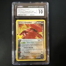 2021 POKEMON CELEBRATIONS CLASSIC COLL #9 TEAM MAGMA'S GROUDON-HOLO CGC 10 - Gem - Image 2