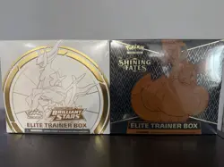 Pokemon TCG Sword & Shield Brilliant Stars/ Shining Fates Elite Trainer Box Set - Image 1