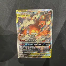 Reshiram & Charizard GX Pokemon Sun & Moon Black Star Promo #SM201 - Near Mint - Image 1