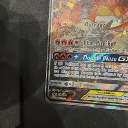 Reshiram & Charizard GX Pokemon Sun & Moon Black Star Promo #SM201 - Near Mint - Image 5