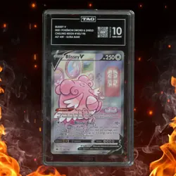 Pokemon Chilling Reign BLISSEY V 183/198 Ultra Rare TAG 10 - Image 1