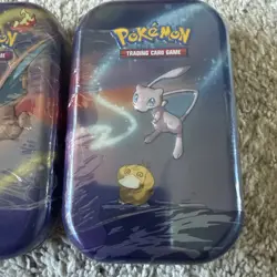 Pokemon TCG Kanto Power Mew And Psyduck Mini Tin Factory Sealed Charzard - Image 3